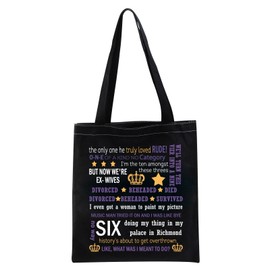 LEVLO Six Queen Music Gift Tote Bag Music Gift Chicoge Musical Inspired Gift Six SquishCicero Lipschitz Tote Bag, Divorced Decapitated Tote Ku