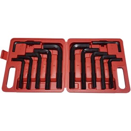 Professional EZ Travel Collection Extra Large Allen Wrench Jumbo Automotive Hex Key Set (SAE and METRIC)