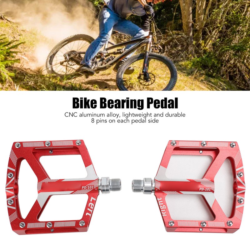 2PCS Universal Mountain Bike Pedal Replacement Non Slip CNC Aluminum