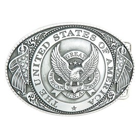 USA Great American Products Eagle U.S.A. Flags Belt Buckle
