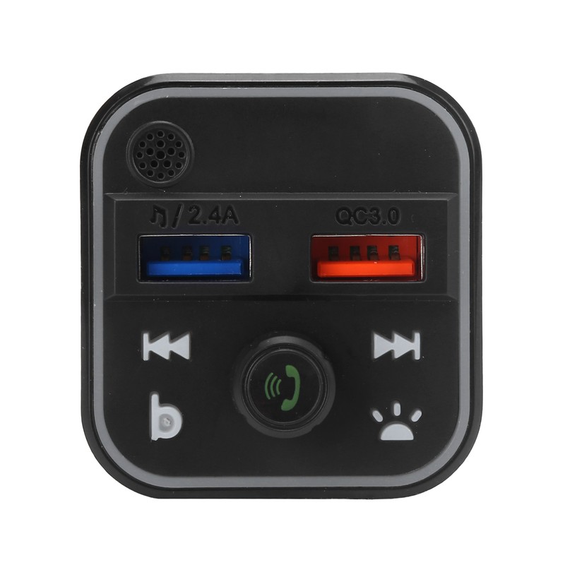 12-24V Bluetooth Car FM Transmitter MP3 Player QC3.0 Fast Charging