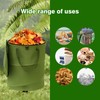 Reusable Lawn and Leaf Garden Bag, Collapsible/Pop Up Trash Can,