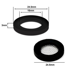 HAFRILY 8Pcs 3/4" Shower Hose Washer with Shower Filter Gasket and Rubber Washer for Fixed Shower Head Washers Rubber