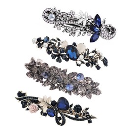FRCOLOR 1 Juego De 4 Uds De Pinzas Para El Pelo Para Mujer Pasadores De Diamantes De Imitación Para Mujer Conjuntos De Ropa Para Mujer Pinzas Para El Pelo Con Broche De Pinza