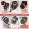 Short Combs Messy Curly Wavy Hair Extensions Bun Piece Up