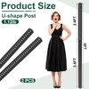 Gisafai Tall U Channel Sign Steel Post with Enamel Coating