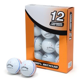 Second Chance Recycled Lake Golf Balls, 12 Pack - Grade A for Callaway Chrome Soft White
