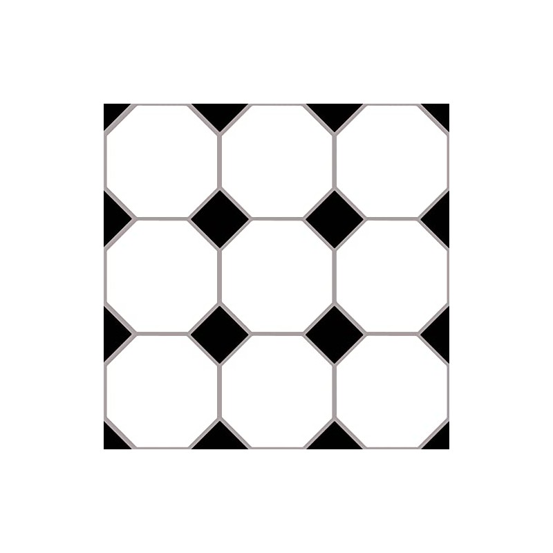 FloorPops Hudson Peel & Stick Floor Tiles, Black