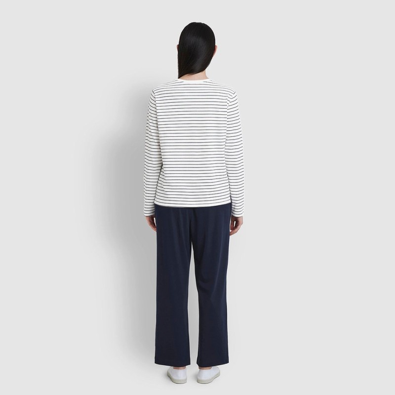 JAJU [JAJU] Women's Smart Cotton Round Neck Long Sleeve Lounge