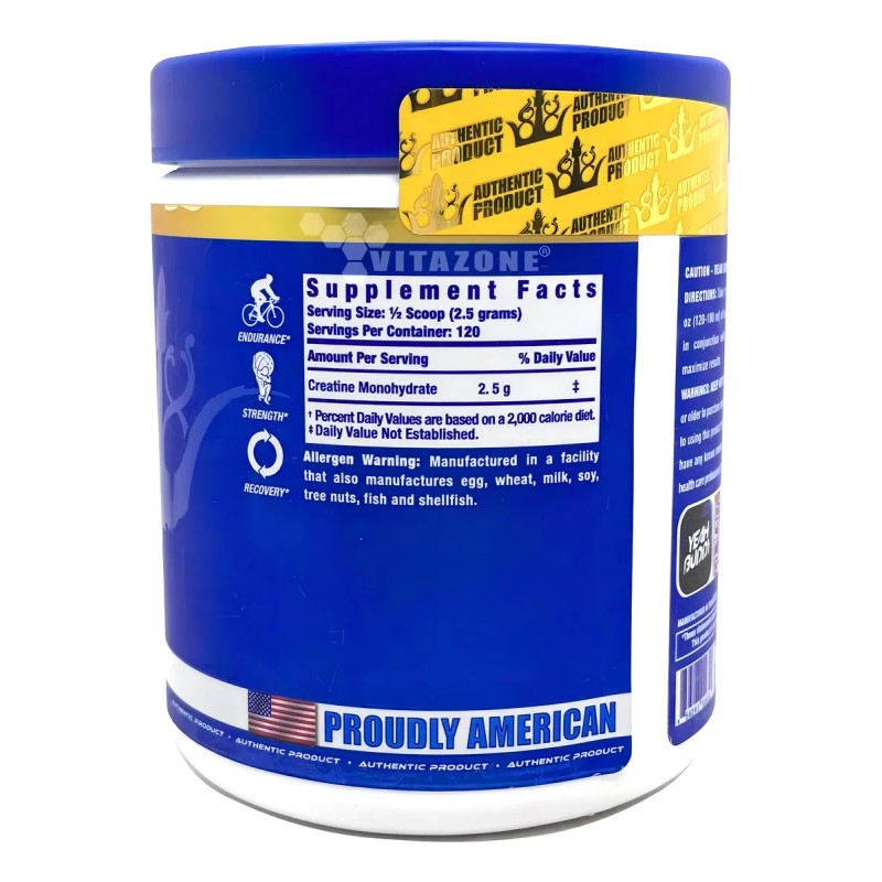 Ronnie Coleman Creatina XS Unflavoured Powder 120 Servicios