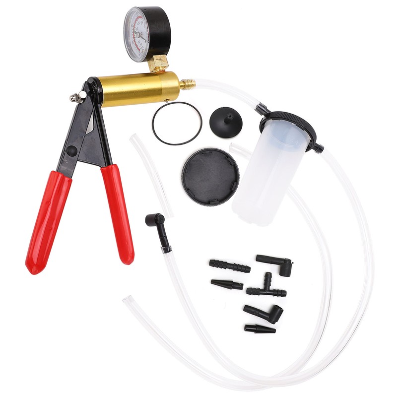 Hand Held Brake Bleeder Tester Set Bleed Kit Vacuum Pump