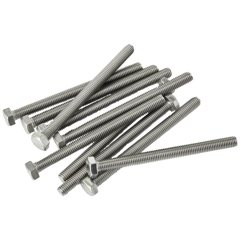 A2 Stainless Steel Fully Threaded Hex Bolt (Setscrew) M8 8mm