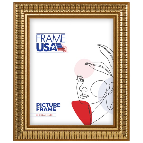 Frame USA 16x20 Picture Frame, Gold Ornate, American Value Series,
