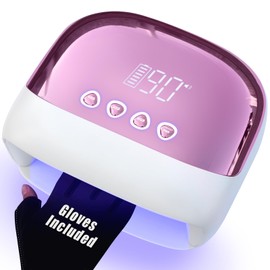 108W Cordless LED UV Nail Lamp with 12000mAh Battery,4 Timers,Low Heat for Sensitive Nails,Infrared Sensor & Detachable Base,Rechargeable Gel Nail Dryer for All Gel Polishes for Home Salon Travel