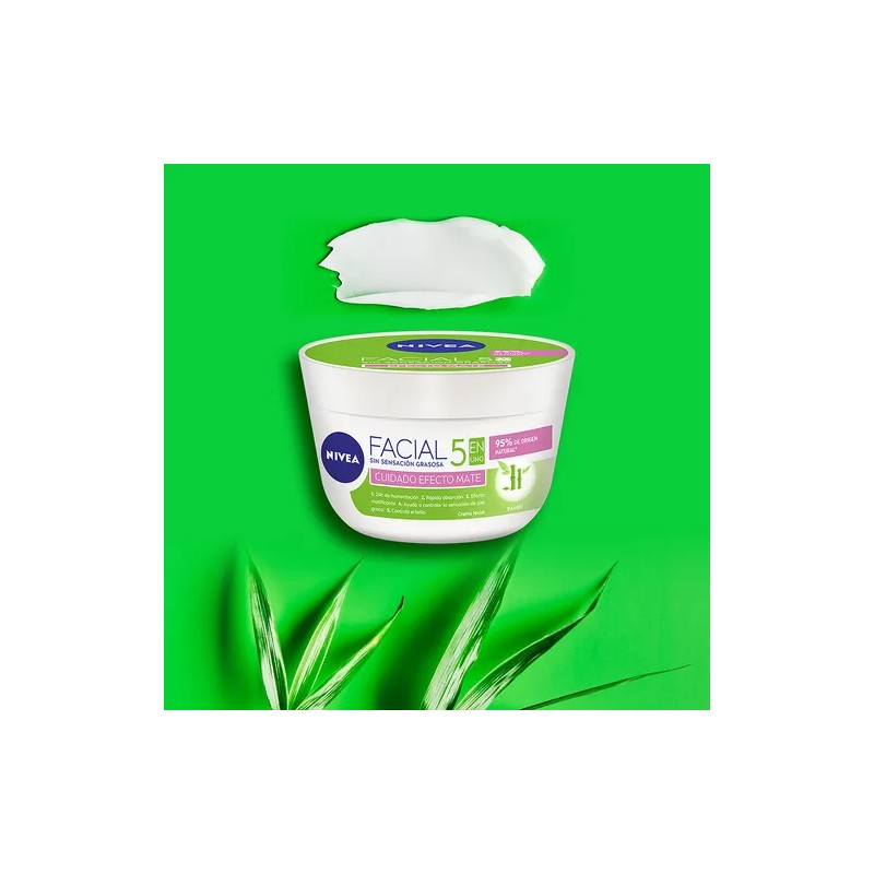 Crema Facial Hidratante NIVEA 5 En 1 Efecto Mate 200ml