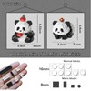 QMEAKMONY Mini Building Blocks Panda Sets Cute Micro Mini Panda