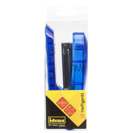 IDENA Stapler Plastic Translucent, Blue