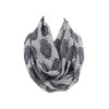 Etwoa Grey Owl Pattern Infinity Scarf Circle Loop Scarf