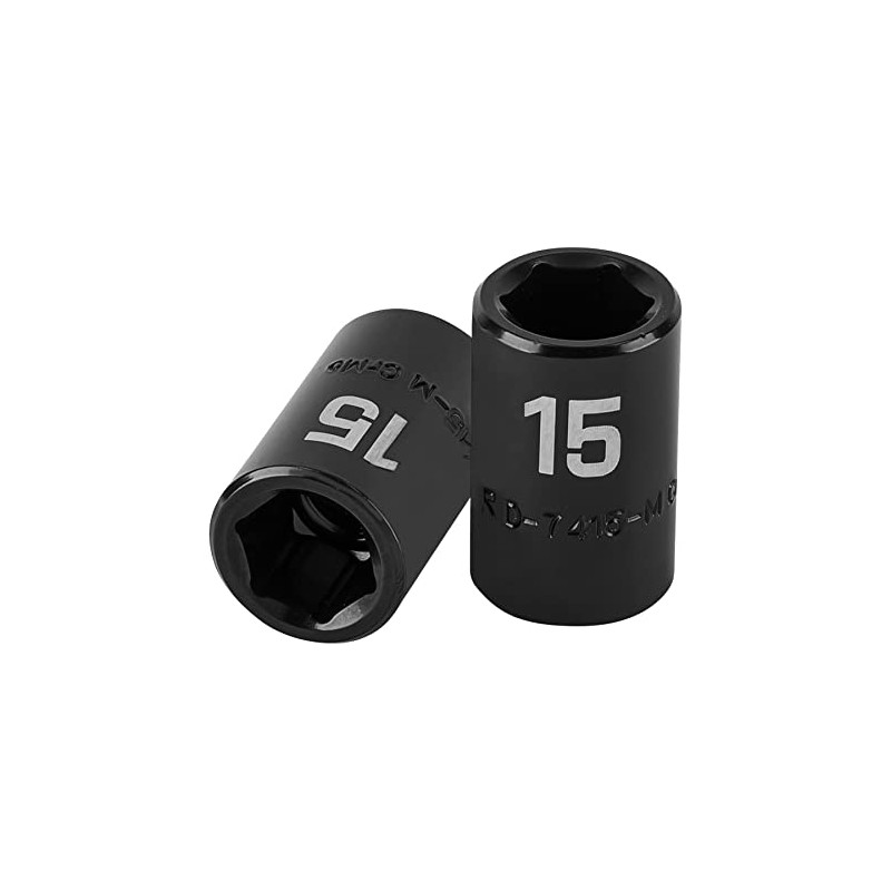 Truper D-7415-M, Dado de impacto 6 puntas mm, 15 mm,