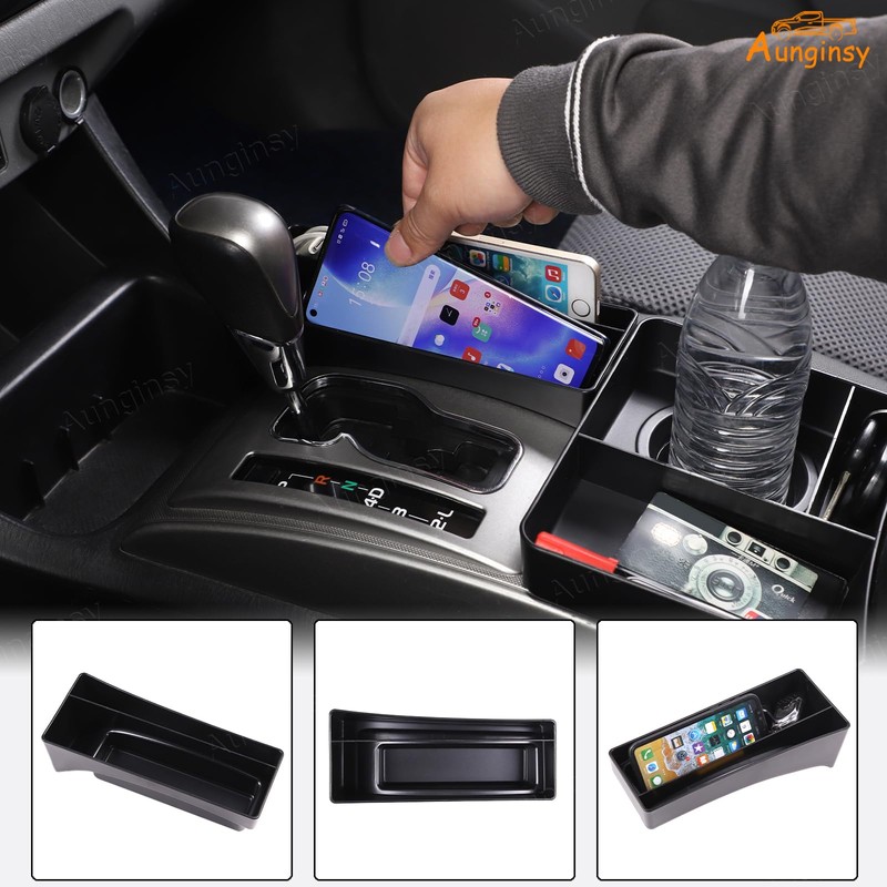 Aunginsy Center Console Side Gear Shift Storage Box Compatible with