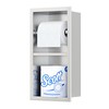 Neodrain Brushed Toilet Paper Holder, Contemporary Hotel Style Pivoting in