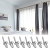 fiXte® Heavy Duty Metal Curtain Drapery Hooks (100 Pack) Curtains,