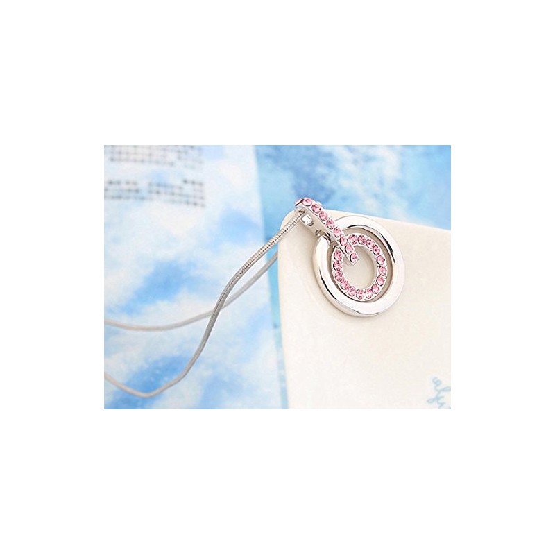 GWG Jewellery 925 Sterling Silver Coated Circle Graced with Sapphire