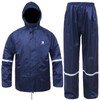 RainRider Rain Gear for Adult Safety Rain Jacket with Pants