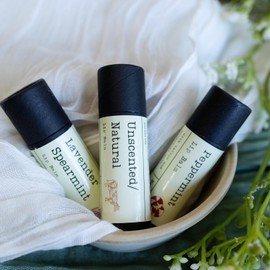 Handmade Tallow Lip Balm Collection: Unscented/Peppermint/Lavender-Spearmint