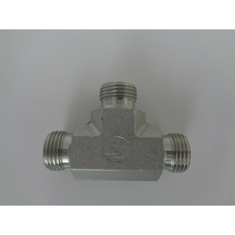 Hydraulic bsp 3 Way Male Equal Tee, 60 deg Cone