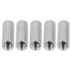 5PCS M12 Cylindrical Coupling Nuts 304 Stainless Steel Female Thread