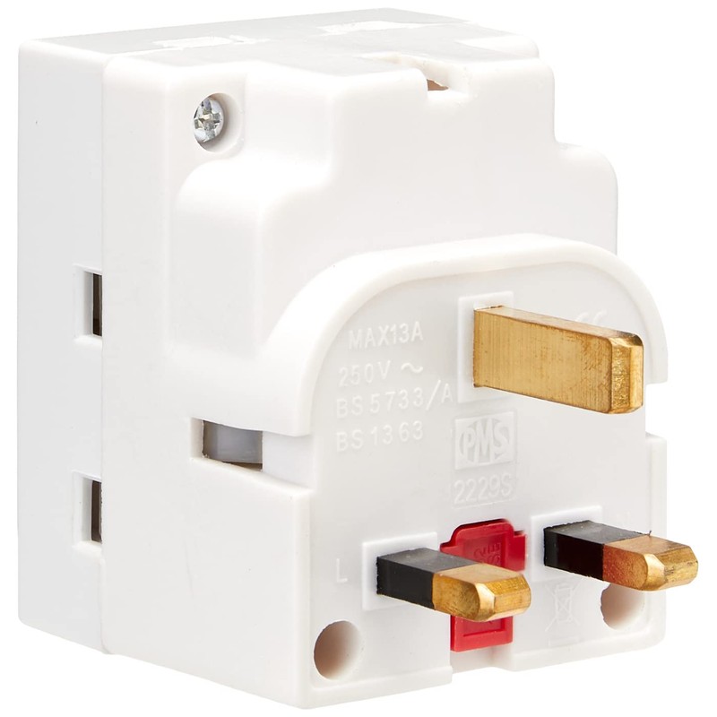 STATUS 3 Way Multi Plug Adapter | UK 3 Pin