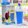 WALLBIG Slushie Maker Cup,2PCS Magic Slushy Maker Squeeze Cup,Portable Smoothie