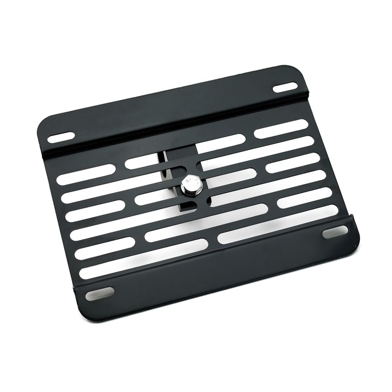 iJDMTOY Front Tow Hook Mount License Plate Relocation Bracket, Compatible