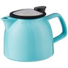 FORLIFE Bell Ceramic Teapot with Basket Infuser 26-Ounce/770ml, Turquoise