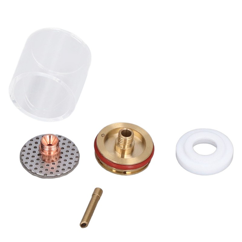 5Pcs/Set TIG Welding Torch Cup Brass Glass Cups Collet Nozzle
