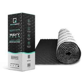 SSK-Wavy 315mil/8mm Lightweight Closed Cell Foam Mat - 32.3 sqft. Vibration Dampening and Sound Deadening