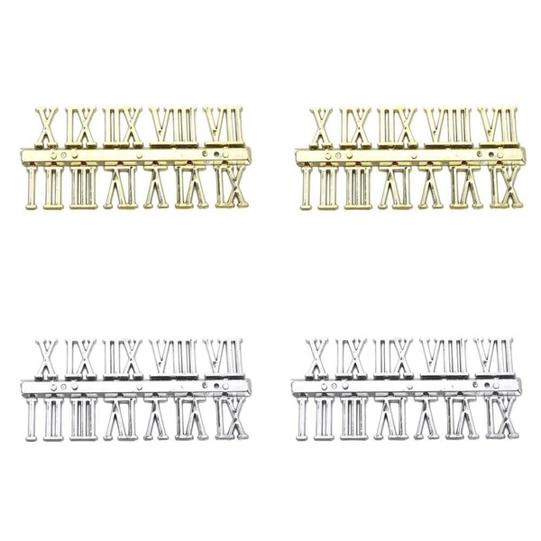 Kopida 4 Pcs Clock Numerals Kit, Roman Number DIY Digital