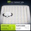 LUMLLSAJI Solar Flood Lights Outdoor 3000Lumen, 4 Heads 6500K Motion