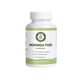 Moringa Powder Capsules - 800mg of Pure Nutrient-Rich Moringa Powder - A Natural Green Antioxidant Superfood - Rich in Essential Vitamins & Amino Acids for Overall Wellness