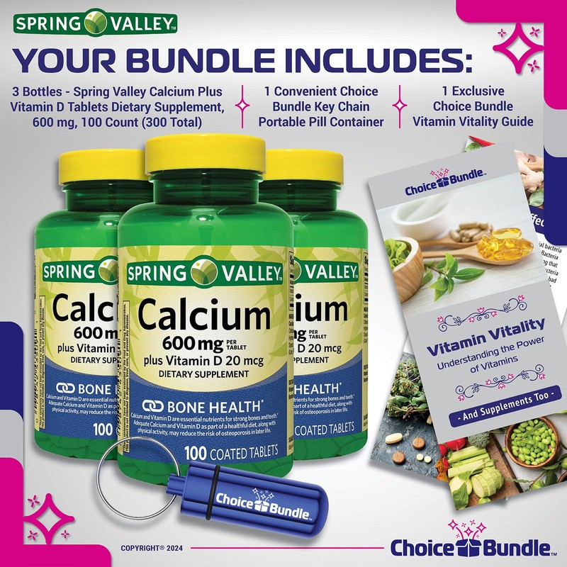 Choice Bundle Choice Bundle Spring Valley Calcium Plus Vitamin D