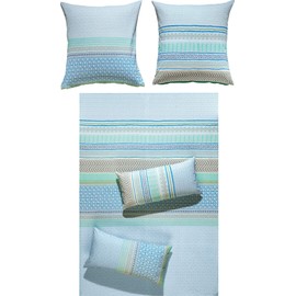 Erwin Müller Bed Linen Seersucker Blue Size 135 x 200 cm (80 x 80 cm)