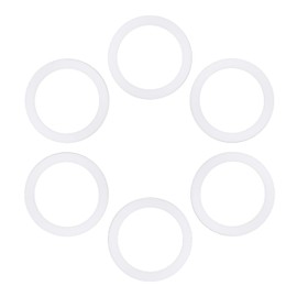 wedrink 6 Pcs Gasket Seal Rings Replacement for Aluminium Stovetop Coffee Maker Moka Pots (9 Cup)