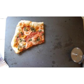 "Handmade" 3/8" Steel Pizza Baking Plate, Seasoned!! 14" x 14" x 3/8" Thick