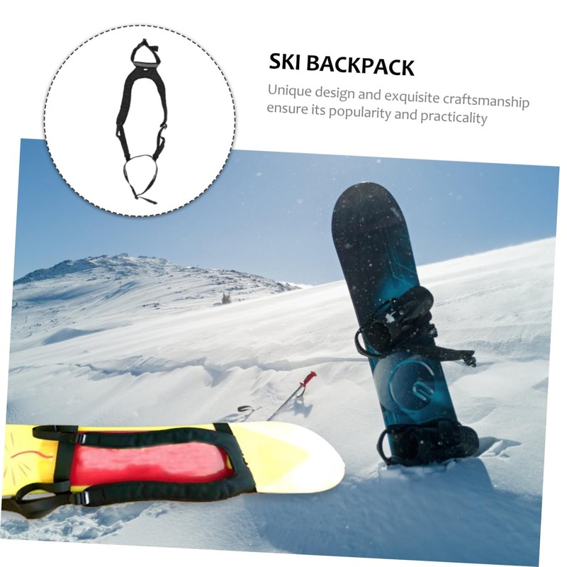 Mipcase Snowboard Straps Comfortable Snowboard Belt Wide Shoulder for Pain-