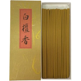 Awaji Baikaundo Incense, Sandalwood Flat Box, 1.1 oz (30 g), Natural Sandalwood Incense (Biakun), Offering, Hojiho Memorial Service, New Year's Day Gift, #602