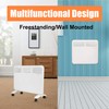 Vilobos Space Heater,1000W Electric Convector Heater with Wheels Freestanding/Wall Mounted,Smart