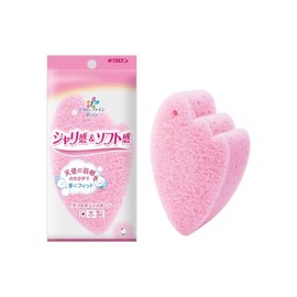 キクロンファイン お風呂グッズ シャリ感&ソフト感 ダブルボディスポンジ
