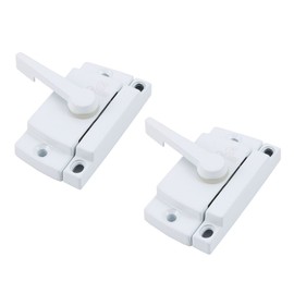 Sourcingmap Zinc Alloy Sash Lock Keeper White for Vertical Horizontal Sliding Windows 2pcs