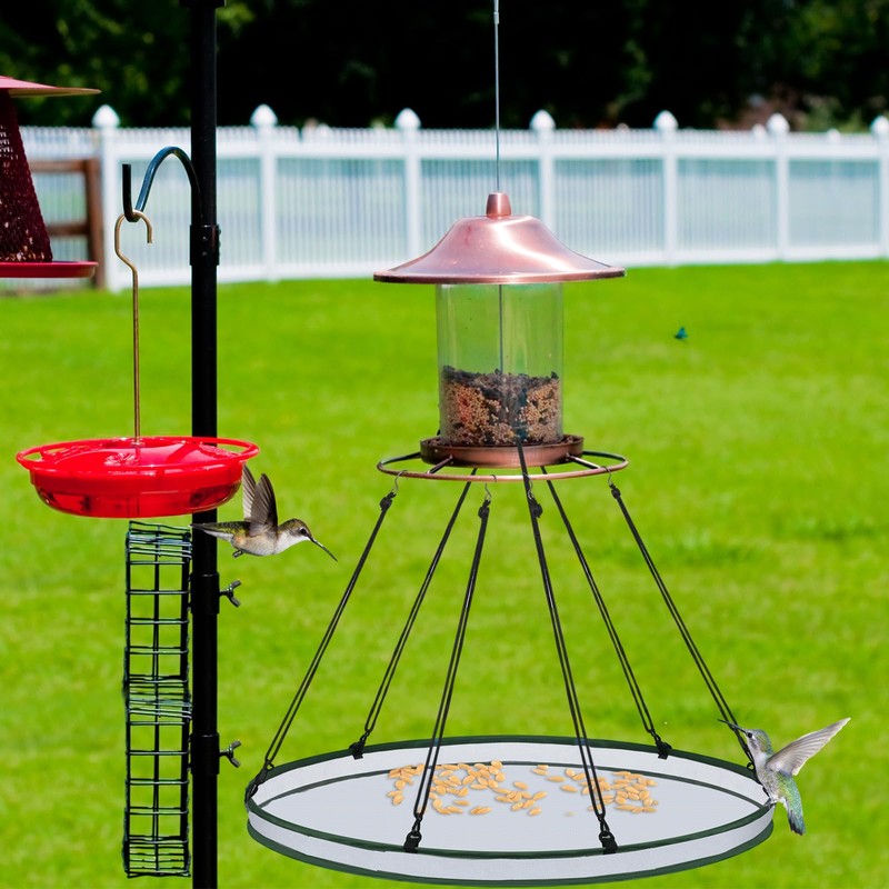 FoldTier 1 Piece Universal Wild Bird Seed Catcher Hanging Hoop